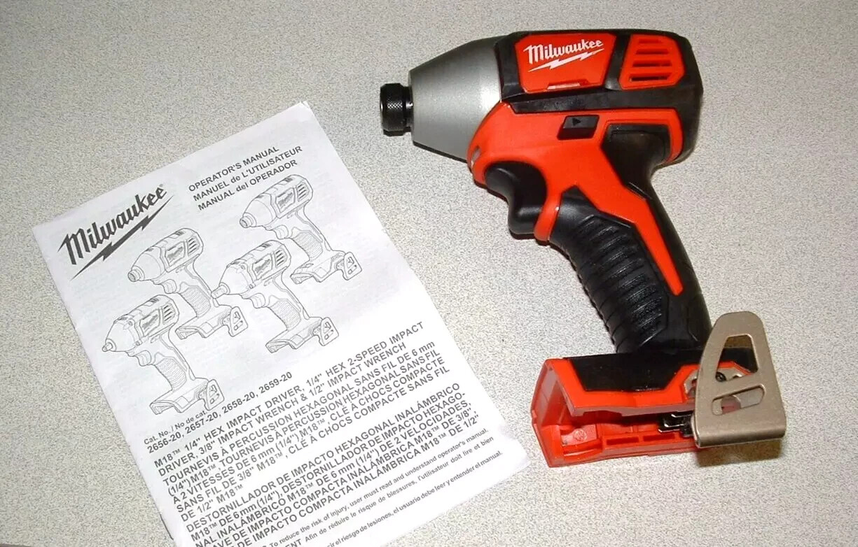 Milwaukee 18V IMPACT DRIVER M18 2656-20 1/4″ HEX 18 volt, no battery bare tool