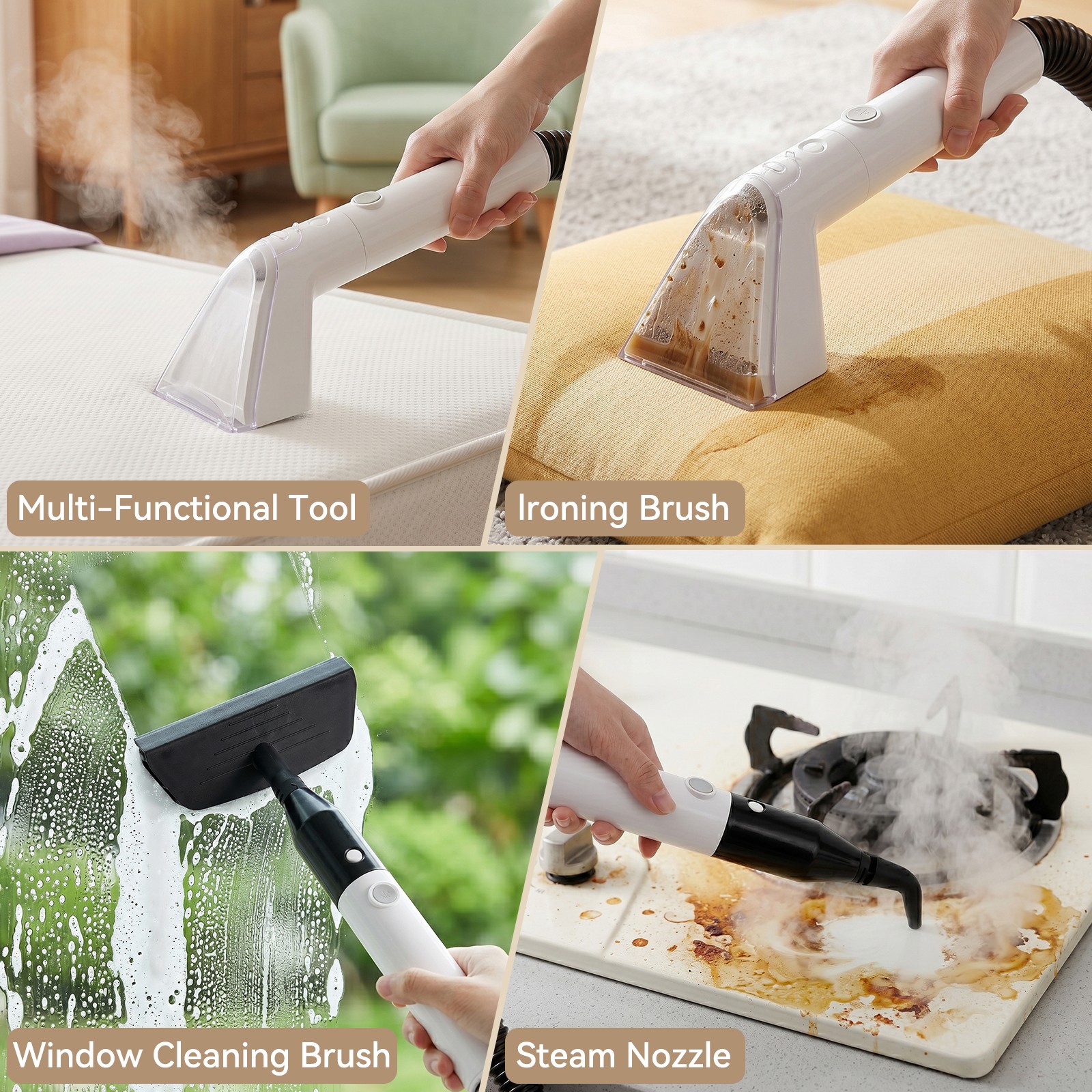 1700W High Power Steam Cleaner Portable Carpet and Upholstery Stain Remover A7