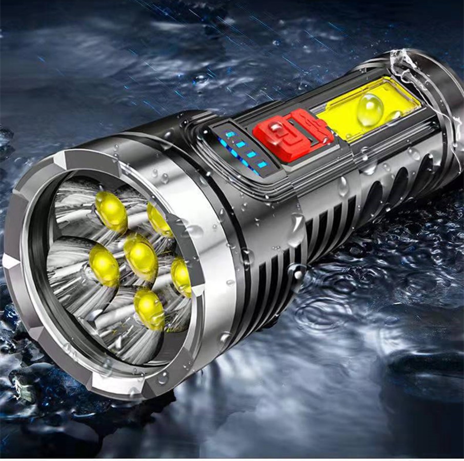 2X 990000000 Lumens Super Bright LED Tactical Flashlight Rechargeable Work Torch
