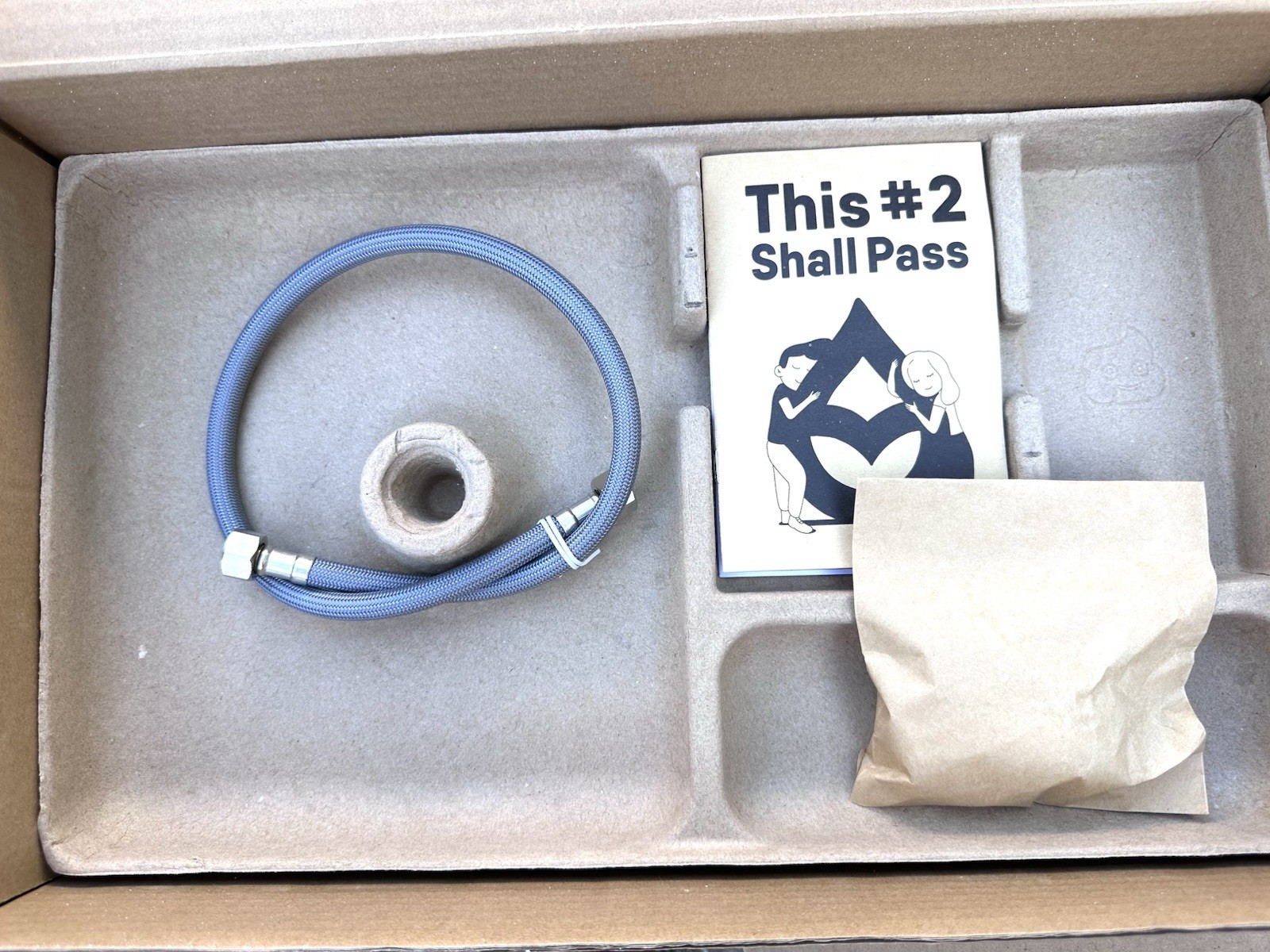 Tushy Classic 3.0 Bidet Attachment. Brushed Nickel Knob