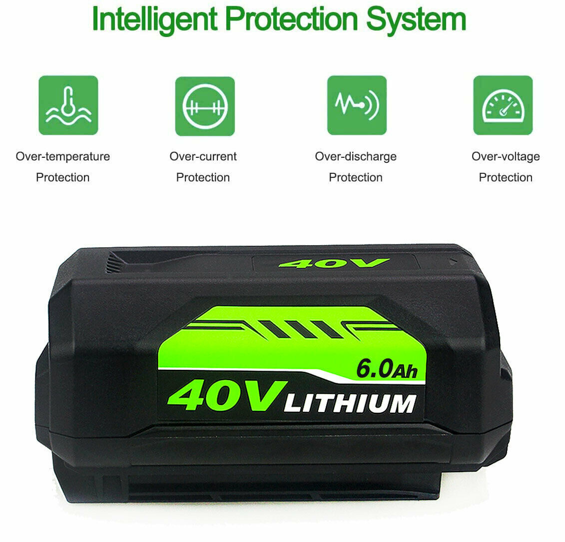 1/2X Battery For Ryobi 40V With LED Lithium-Ion 40-Volt OP406VNM OP40602
