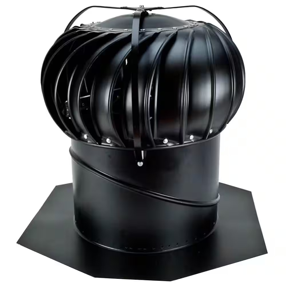 NEW Durable Black Aluminum 14 in. Externally Braced Whirlybird Wind Turbine