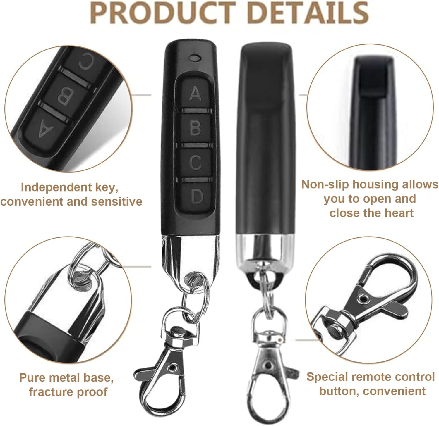 4 IN 1 Wireless Remote Control Duplicator 433MHz Remote Control Key Clone Copy