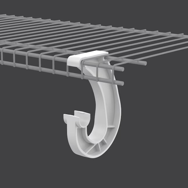 ClosetMaid SuperSlide 1-in x 5.75-in White Plastic Rod Support