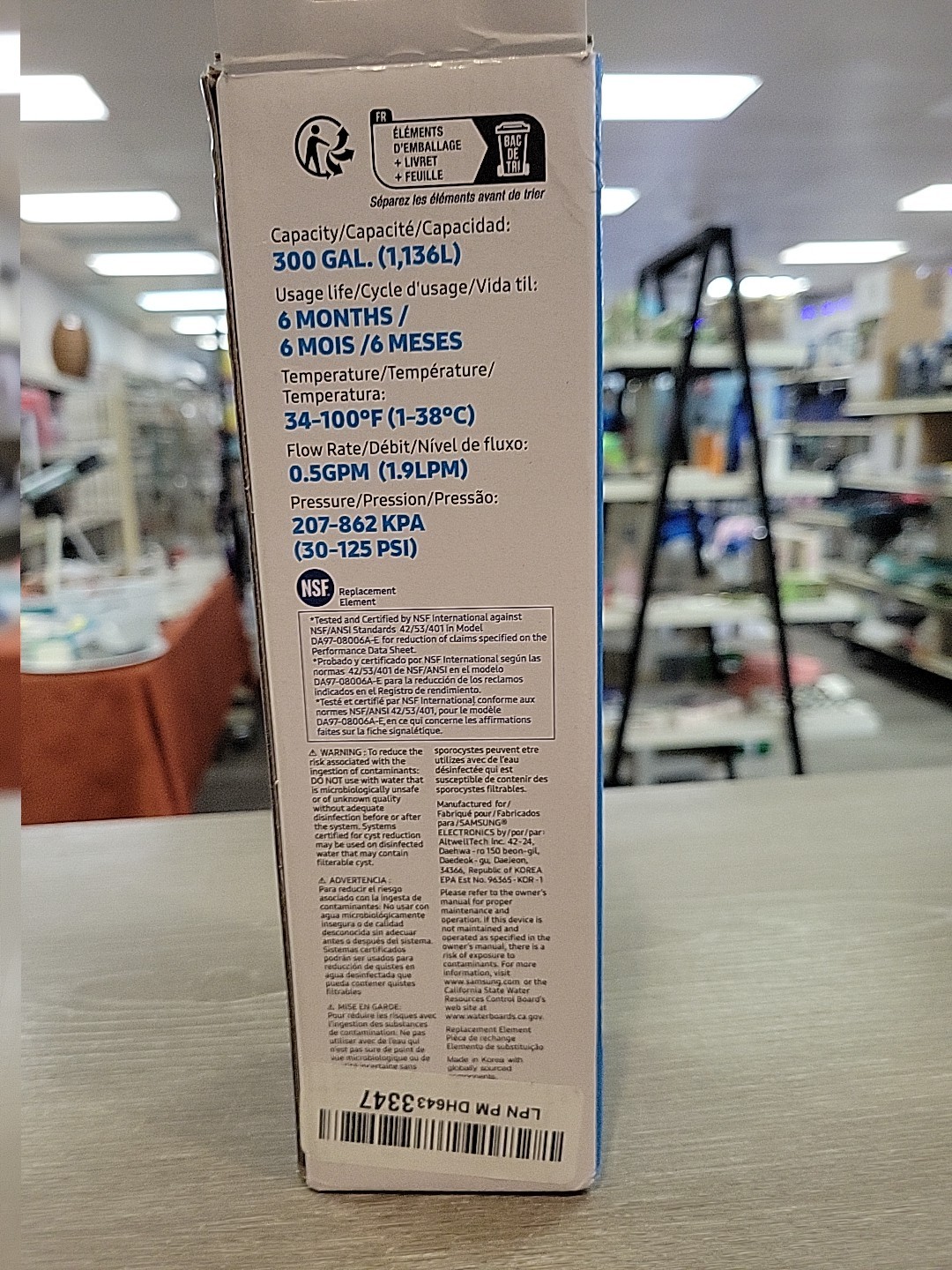 Samsung Wafer Filter DA29 00020B Replacement Water Filter New Sealed