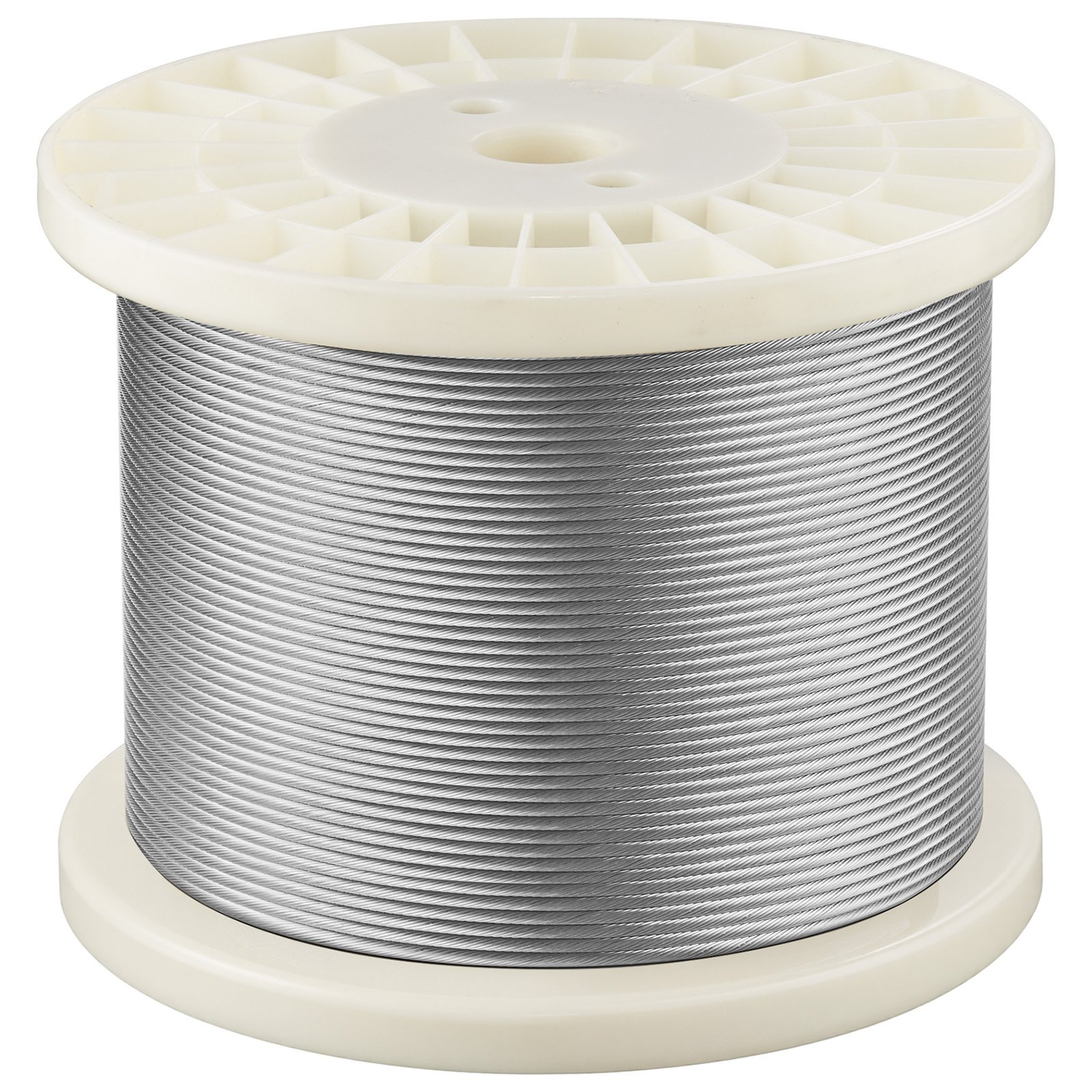1/8 Inch Wire Rope – 500 ft Stainless Steel Cable with Cutter, 1760 lbs Breaking