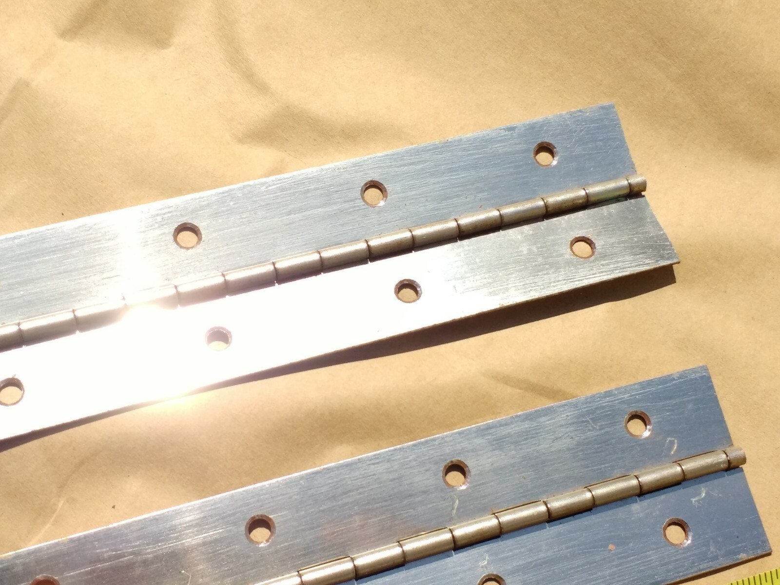 2 Piano Hinges Stainless Med Duty 12 Inches