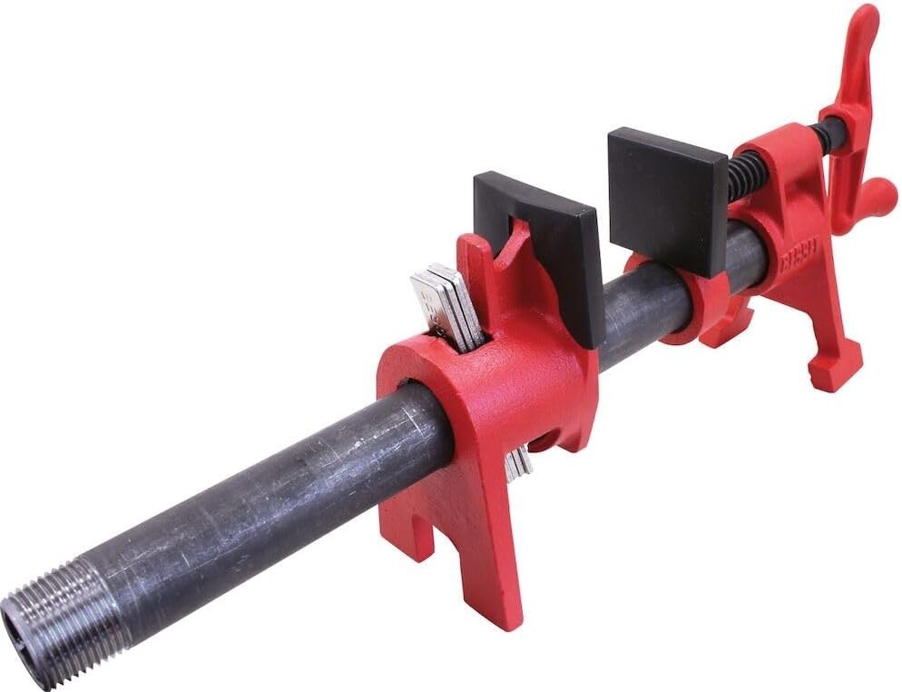 BPC-H34 3/4-Inch H Style Pipe Clamp – Durable & Easy to Assemble for Woodworking