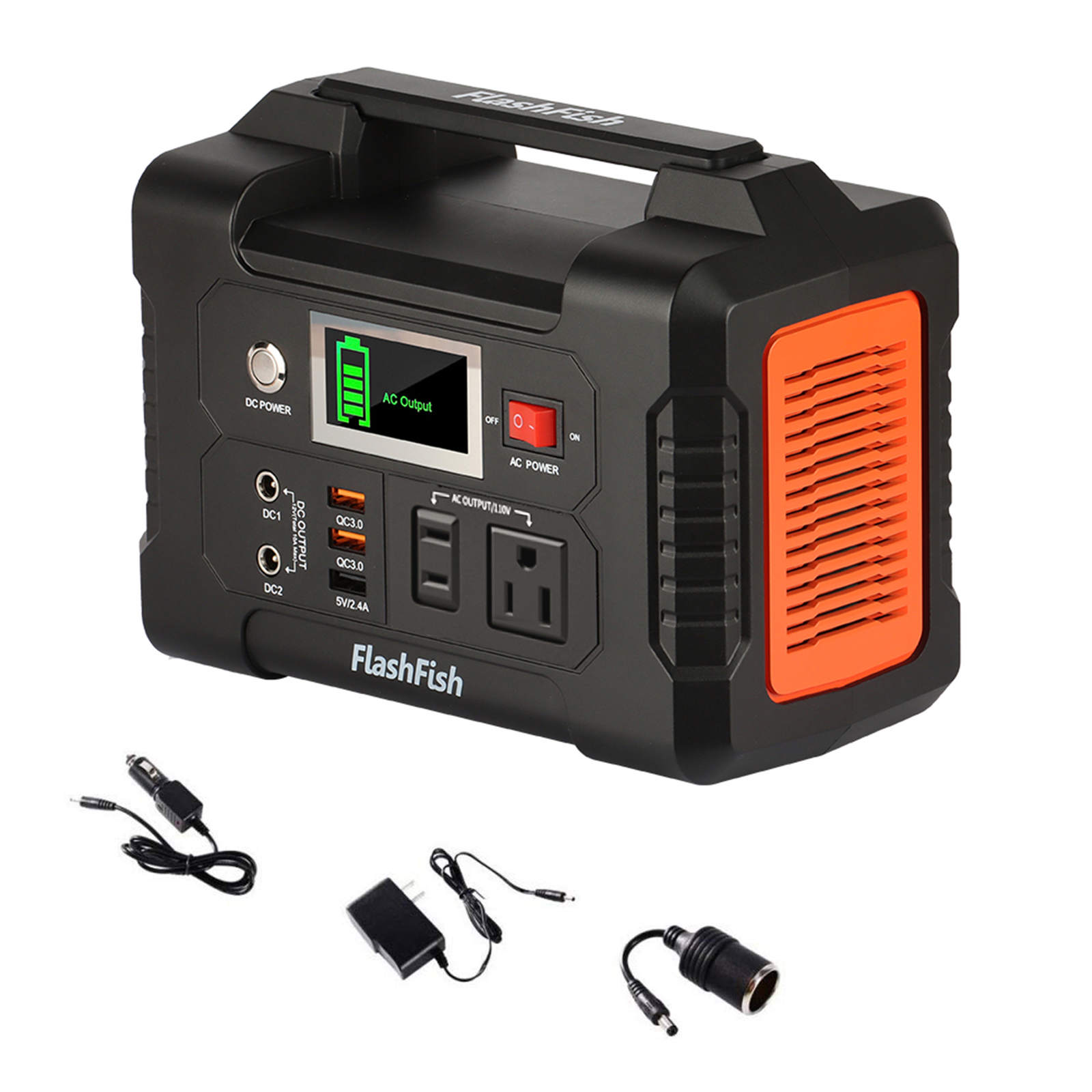FlashFish 200W 151Wh Portable Power Station & 60W 18V Foldable Solar Panel A5M0