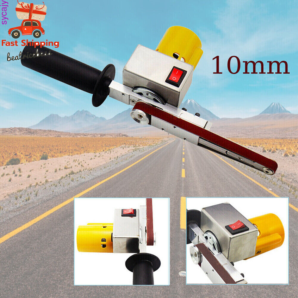 Hand-held Electric Belt Sander Mini Grinder Small Machine With 10* Sanding Belts