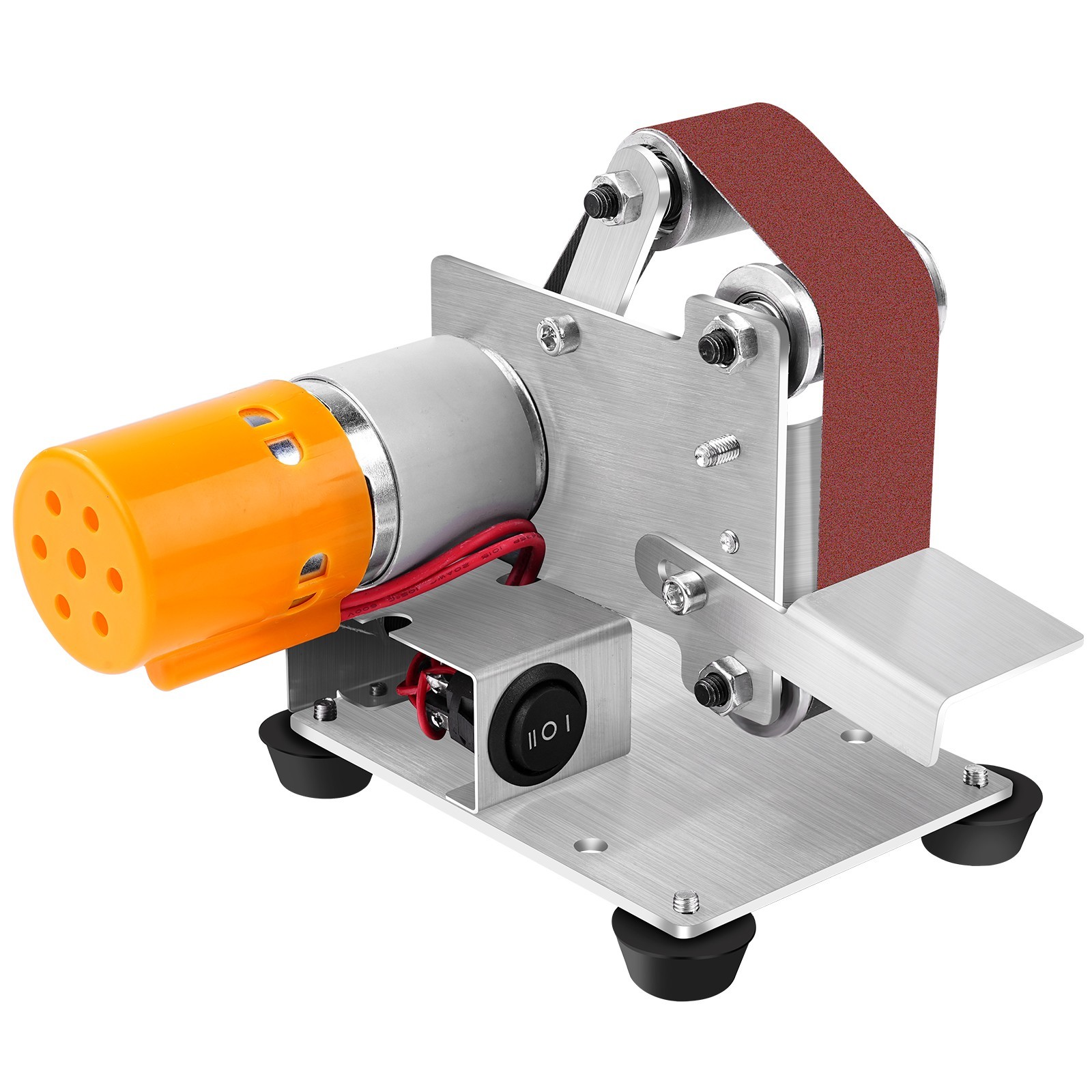 Mini Electric Belt Sander 7 Speed Adjustable Sanding Machine Polishing Grinding