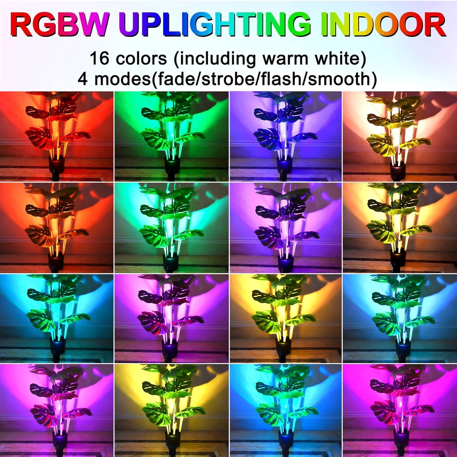 LED Spot Lights Indoor 6W RGBW LED Spotlight with Remote Control Changing Color