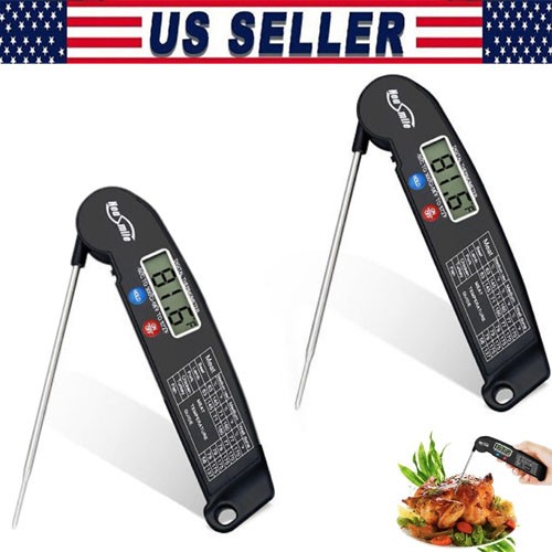 Instant Read Digital Meat Thermometer BBQ Grill Smoker For Kitchen Food Cooking