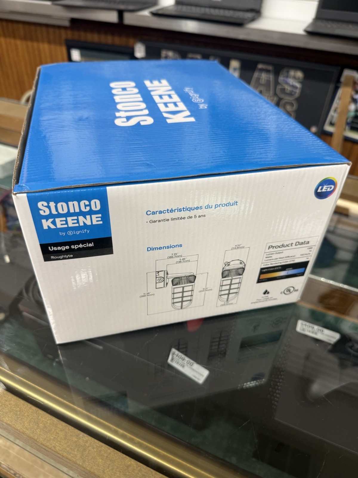 Stonco KEENE Special Purpose Heat Shock Resistant Glass Globe VWXL14W-NW-G1-8 R6