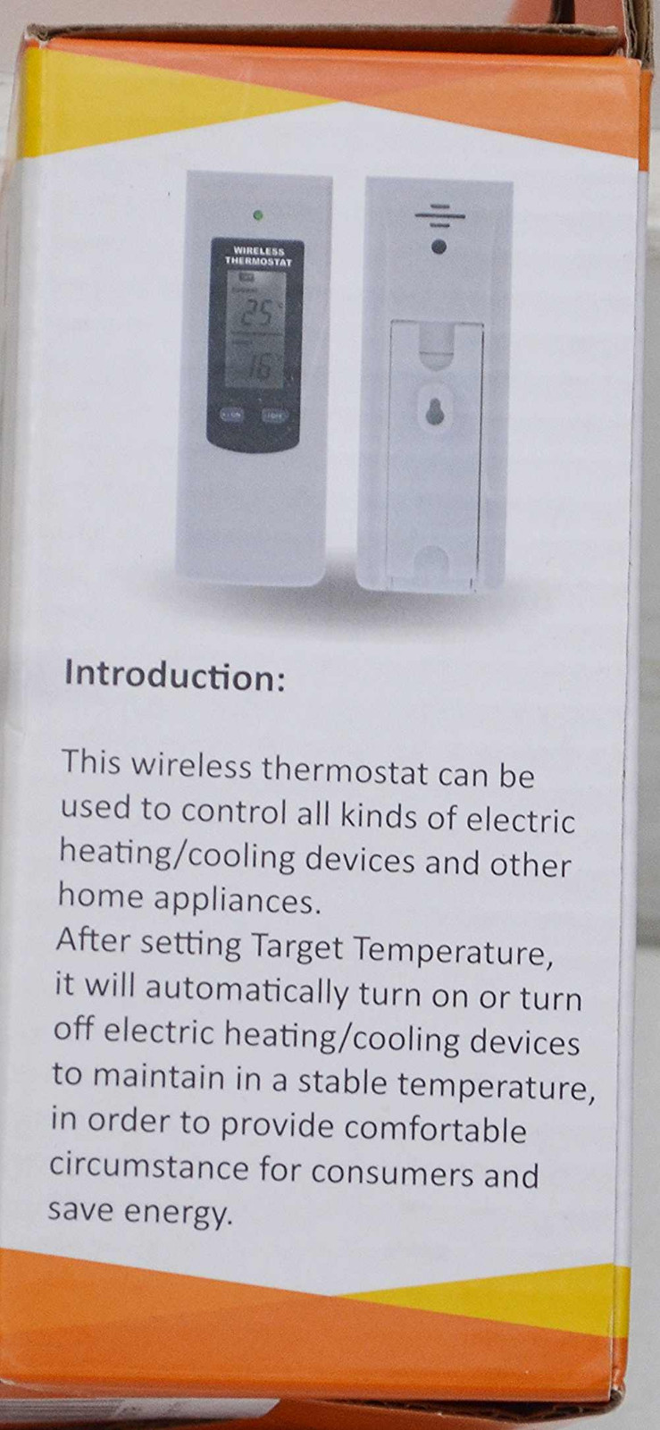 Wireless Digital Thermostat Remote Control for Electric Heating Cooling Devices