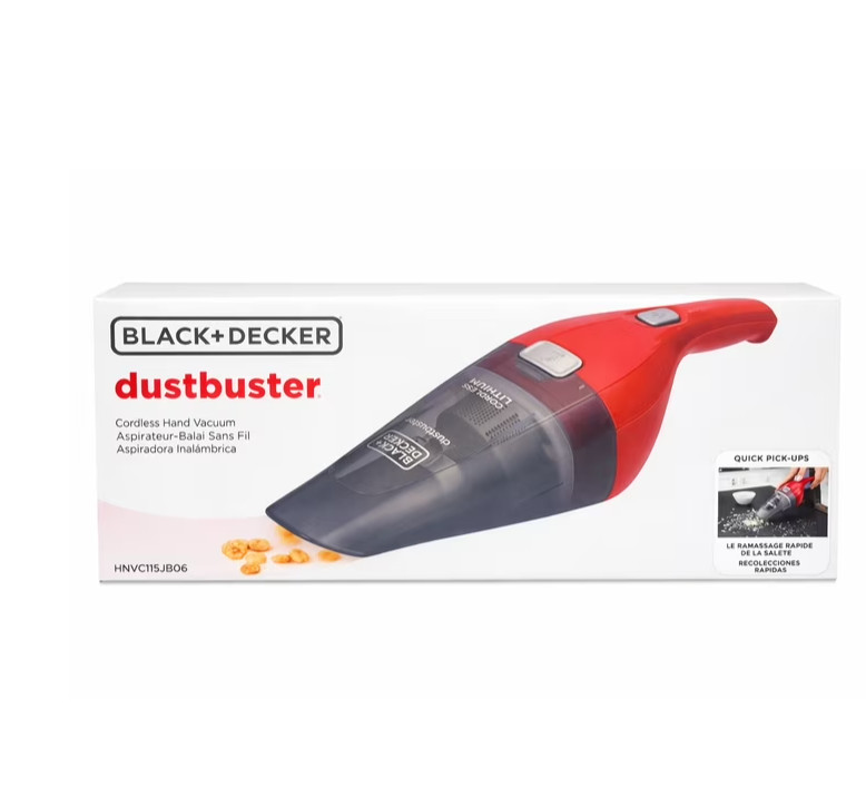 BLACK+DECKER Cordless Handheld Vacuum, Dustbuster, for Car & Pet Hair, Bagless,