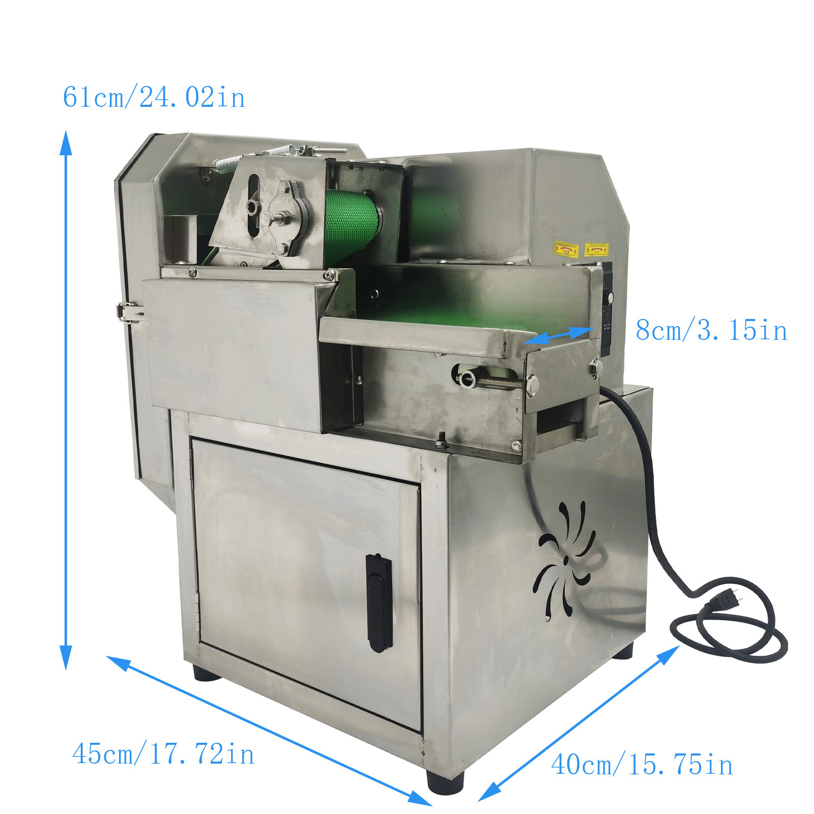 110V Commercial Vegetable Cutter Machine for Chives Slender Vegetables Cutting
