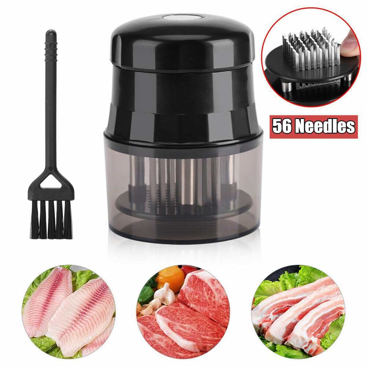 56 Blades Needle Meat Beaf Steak Tenderizer Mallet Kitchen Cooking Tools