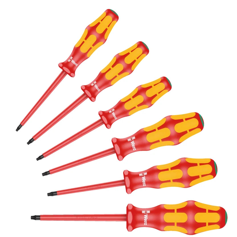 WERA 05133356001 167 i/6 Screwdriver set Kraftform Plus Series 100, 6 pieces