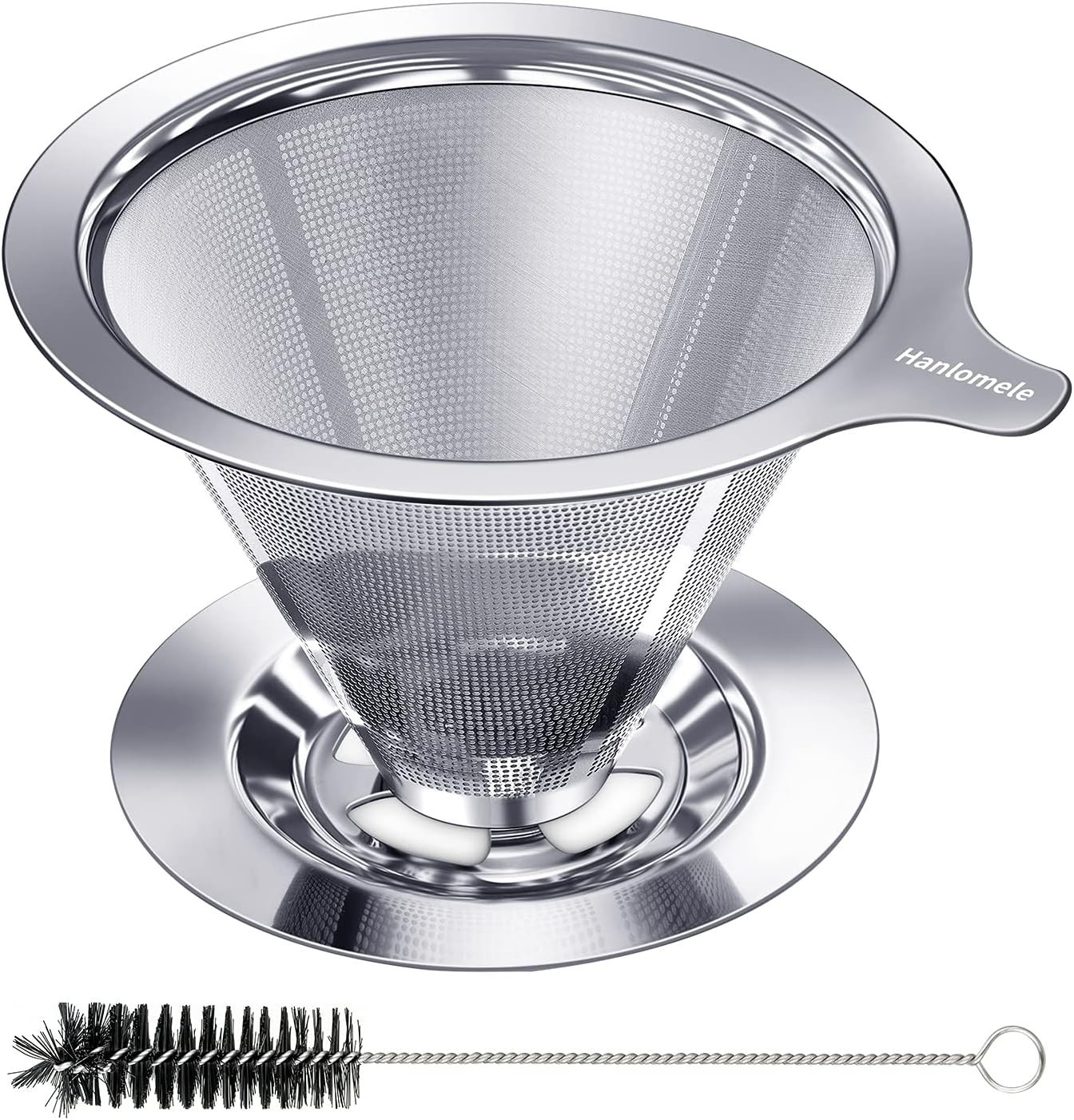 Versatile Stainless Steel Coffee Maker – Reusable, Easy Clean, Ideal for Home
