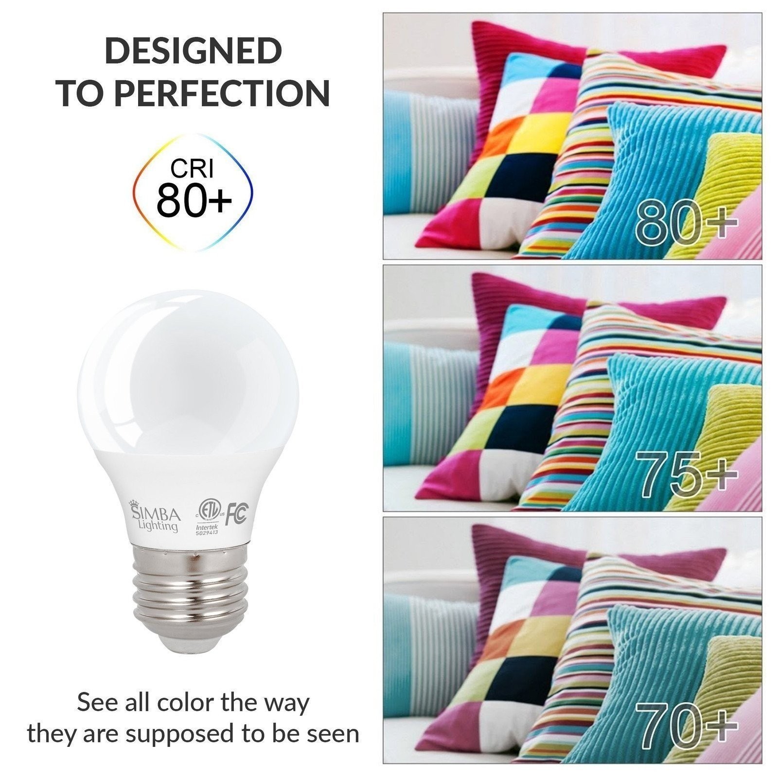 [6 Pack] LED A15 Refrigerator 4W 120V 40W Equivalent Bulbs E26 5000K Daylight