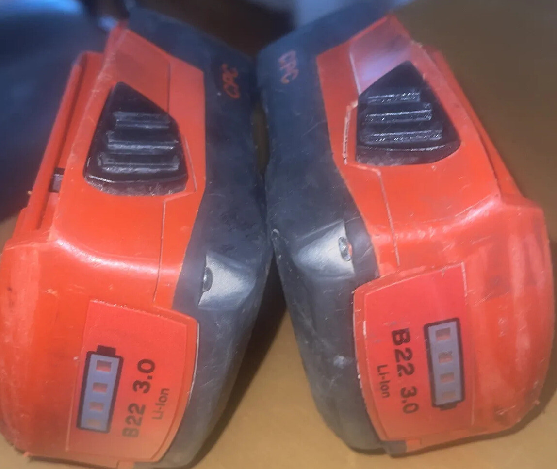 2 Hilti CPC B22 3.0 Ah Li-Ion Cordless Tool Batteries