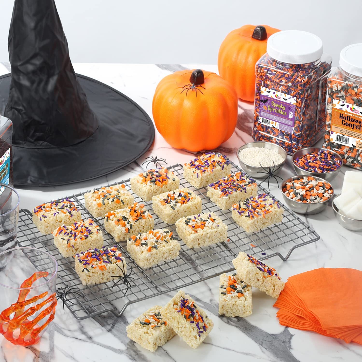 A Great Surprise Halloween Sprinkles Bulk – 1.7 LB – Bat, Pumpkin & Ghosts Confe