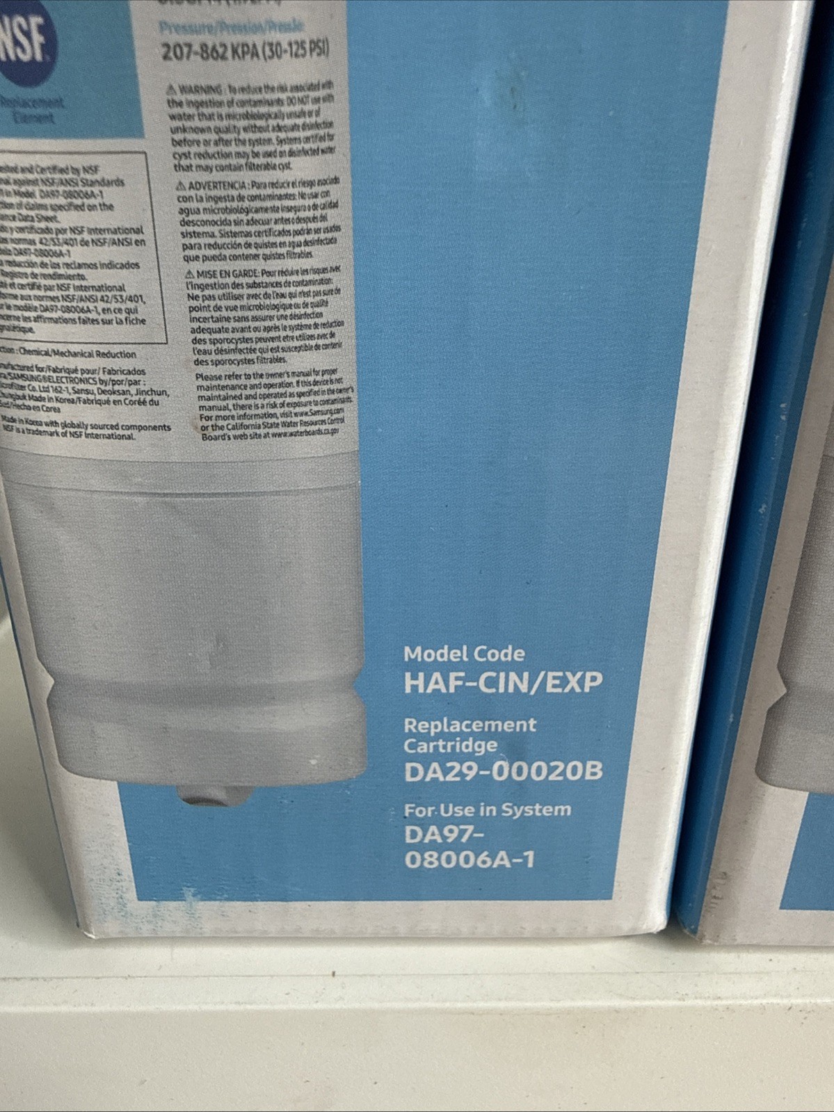 SAMSUNG Genuine Filter for Refrigerator Water and Ice, HAF-CIN/EXP – 2 Pack