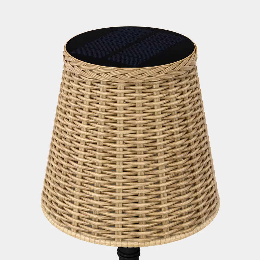 Rechargeable Outdoor Patio LED Lantern Black – Threshold designed w/