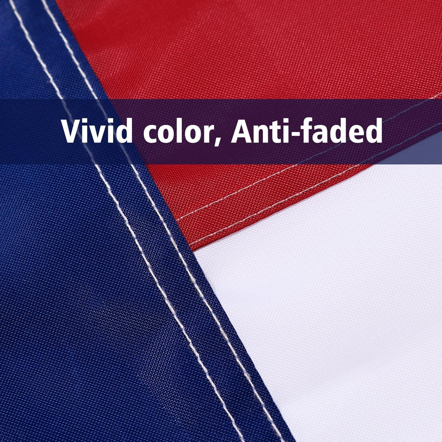 Large Luxury American Flag 6×10 ft 210D UV Protected Embroidered US USA Flag