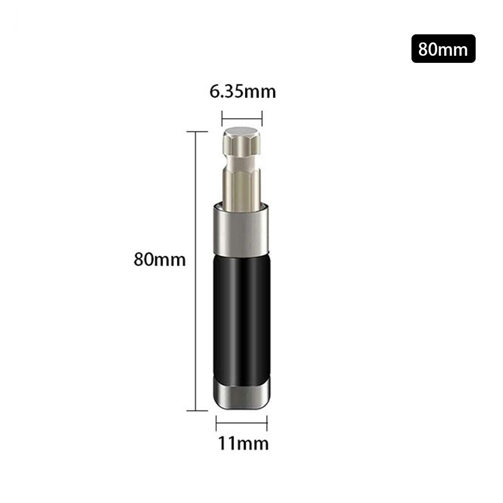 Magnetic Extension Bit Holder 80mm 120mm 1/4″ Hex Screwdriver Drill Extra Long