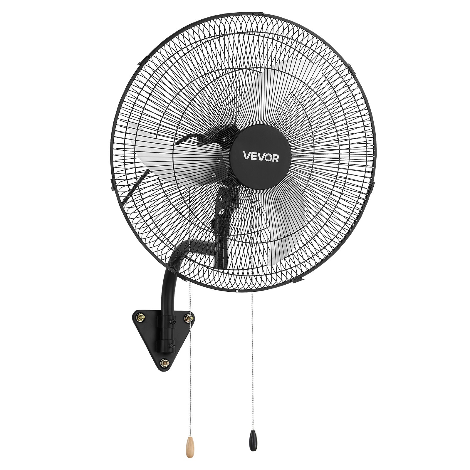 VEVOR 20 in Wall Mount Fan Oscillating 3 Speed Long Airflow Industrial Garage