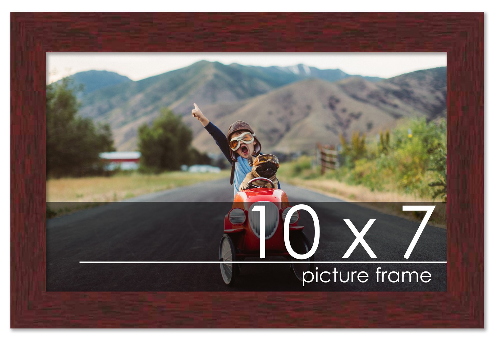 Classic Modern Brown Frame – UV Acrylic, Backing Board, Hardware Included