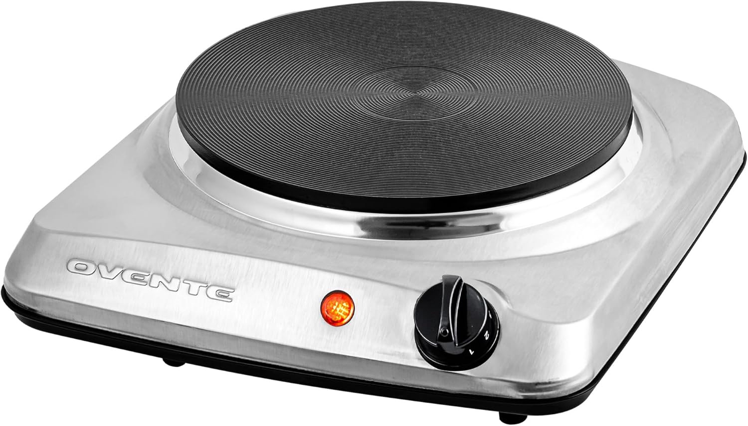 Electric Countertop Single Burner, 1000W Cooktop with 7.25 Inch Cast Iron Hot…