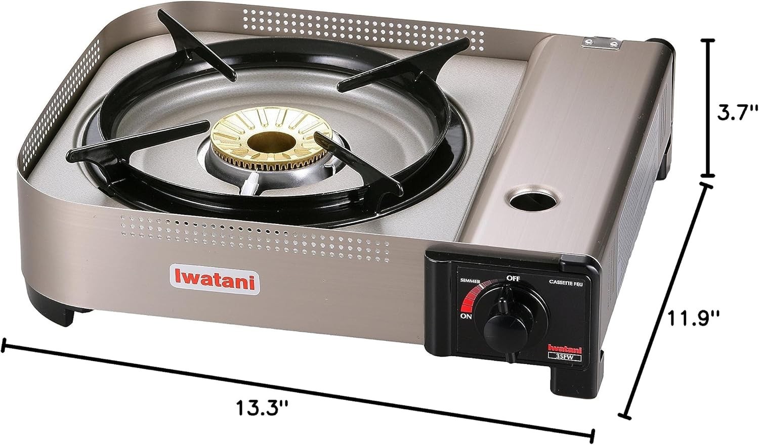 Single-Burner Butane Portable Cooktop Indoor & Outdoor Cooking Stove Medium