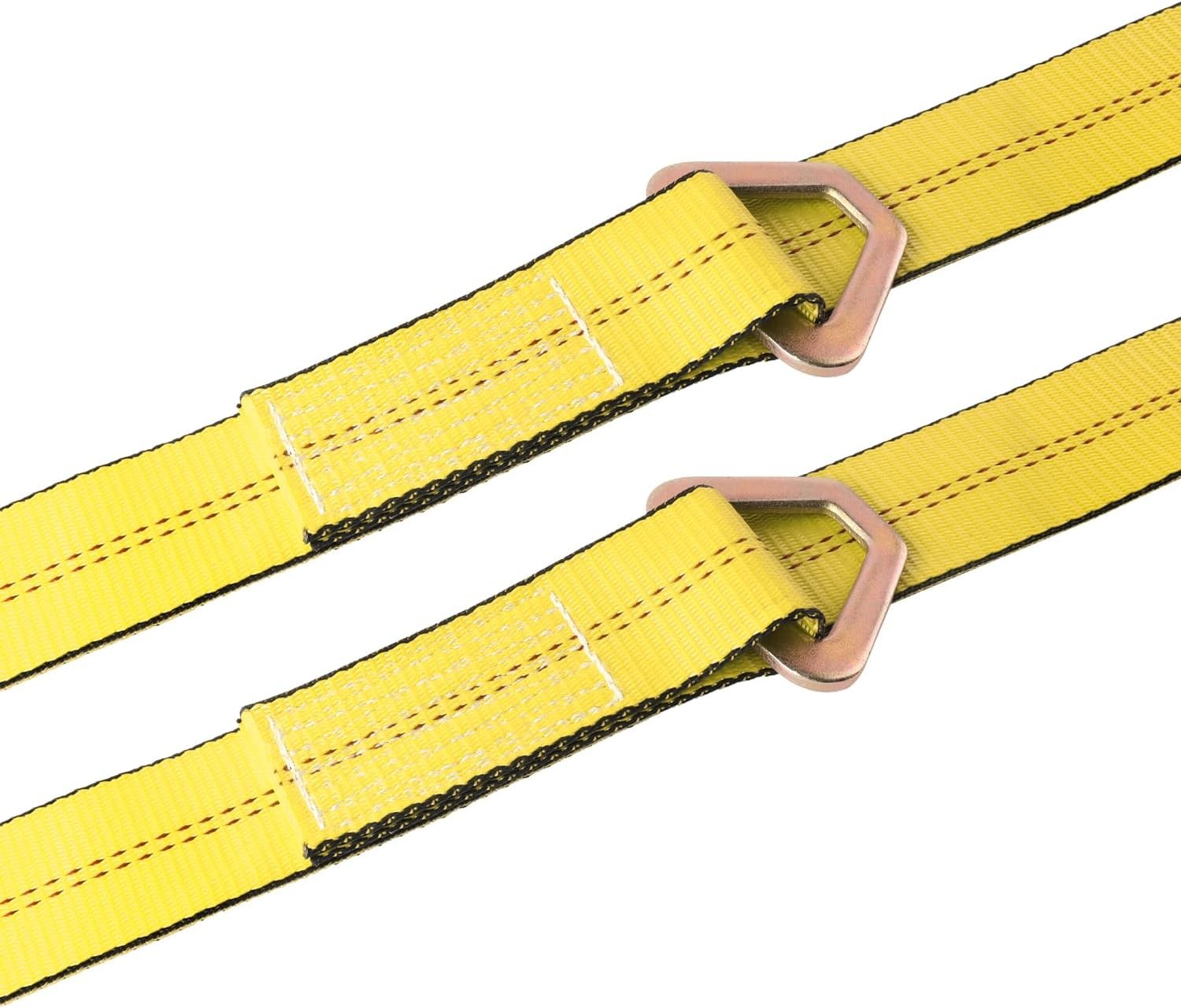 V-Bridle Tow Strap w/Axle Straps, Snap Hooks, D-Rings