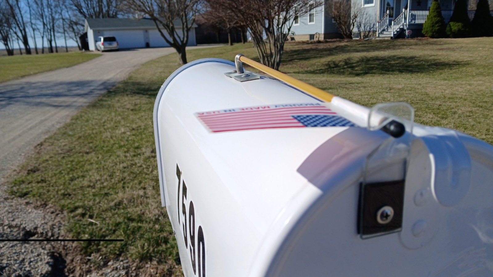Mail’s Here!! Mailbox Flag Alert System, Easy Install, Plastic & Metal Kit