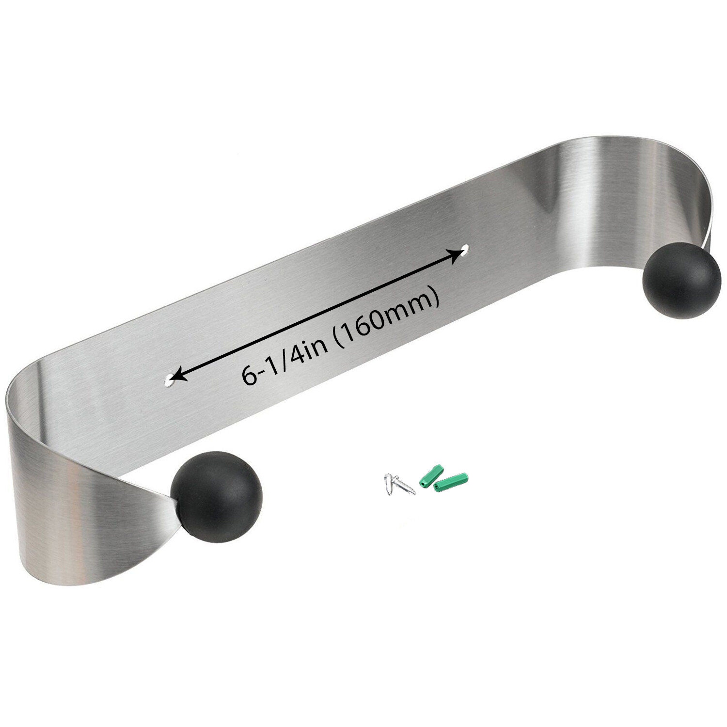 Paper Towel Holder Under Cabinet Wall Mount Stainless Steel Rack Kitchen
