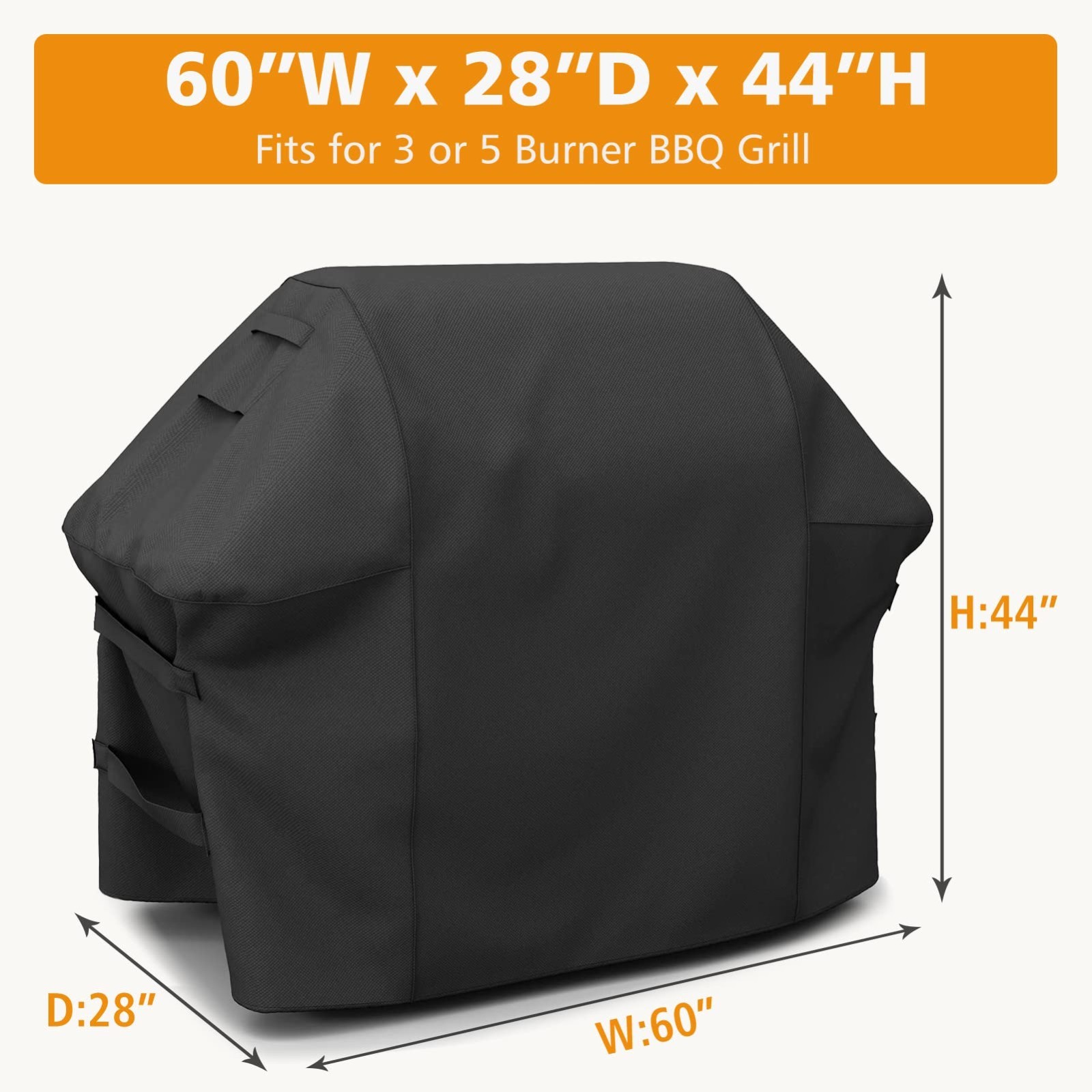 7107 Grill Cover for Weber Genesis 310/330, Genesis II 315/335, 60″ x 28″ x 44″