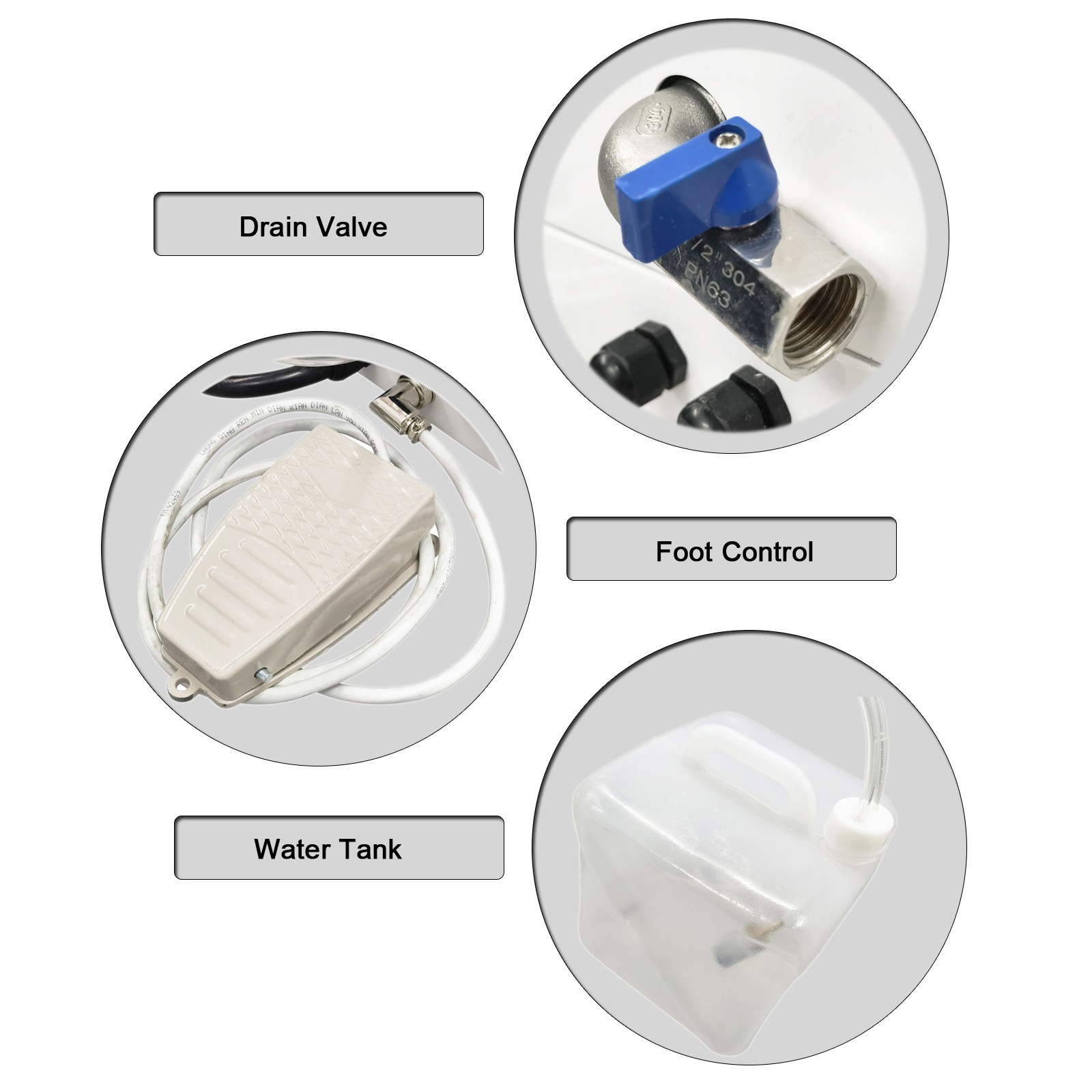 Automatic Steam Cleaner (220V, 3000W, 0.4MPa, 120°C, 2.64gal Water Tank)
