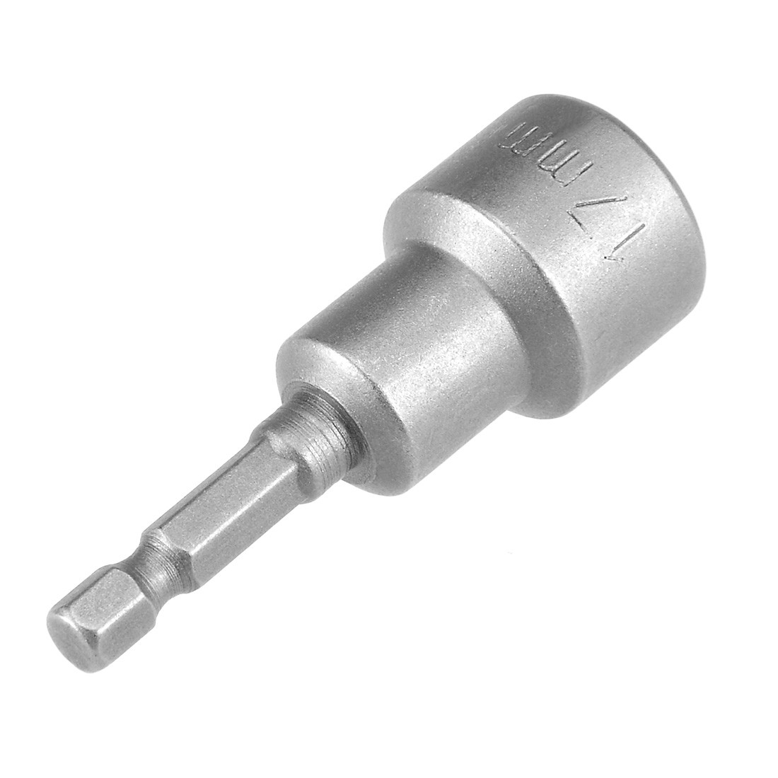 2pcs 1/4″ Quick-Change Hex Shank 17mm Magnetic Nut Setter Driver Drill Bit
