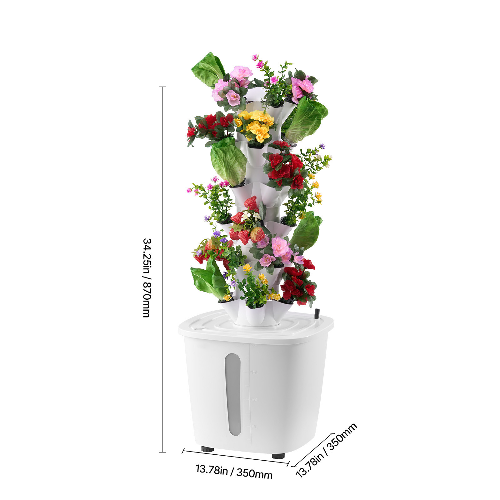 Hydroponic Growing System 30 Pods Indoor Smart Hydroponic Tower Garden with Pump