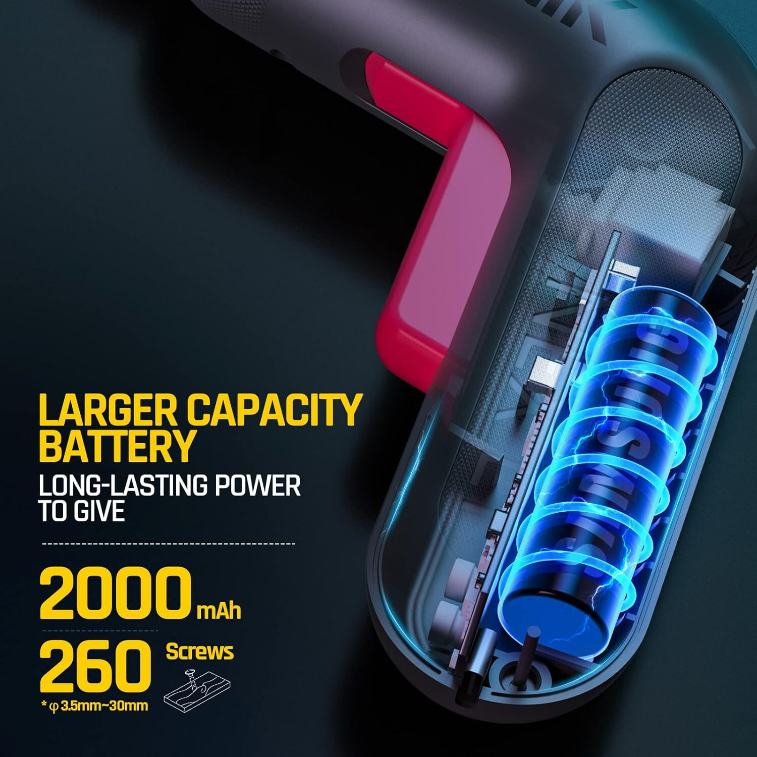 L1 Pro 3.7V Cordless Screwdriver, Electric Screwdriver Set with 14 Bits, Digital