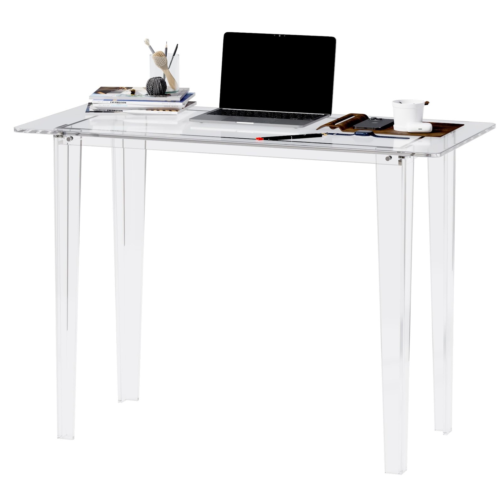 Acrylic Desk, Acrylic Table & Clear Desk – Modern Home Office Study Table, Ex…
