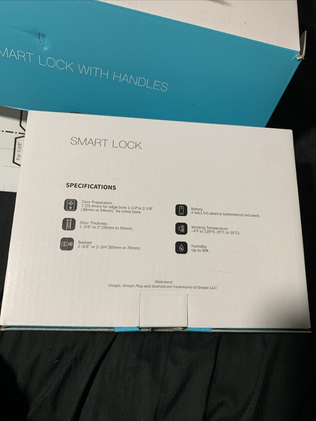 Veise Weatherproof Keyless Smart Lock With Handles Model VE07-H (Unused Set)