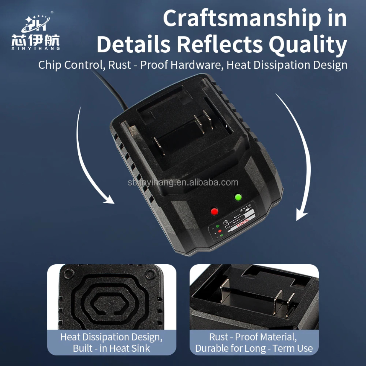 21V Lithium Battery Charger for Cordless Power Tools Universal Fast Charging US
