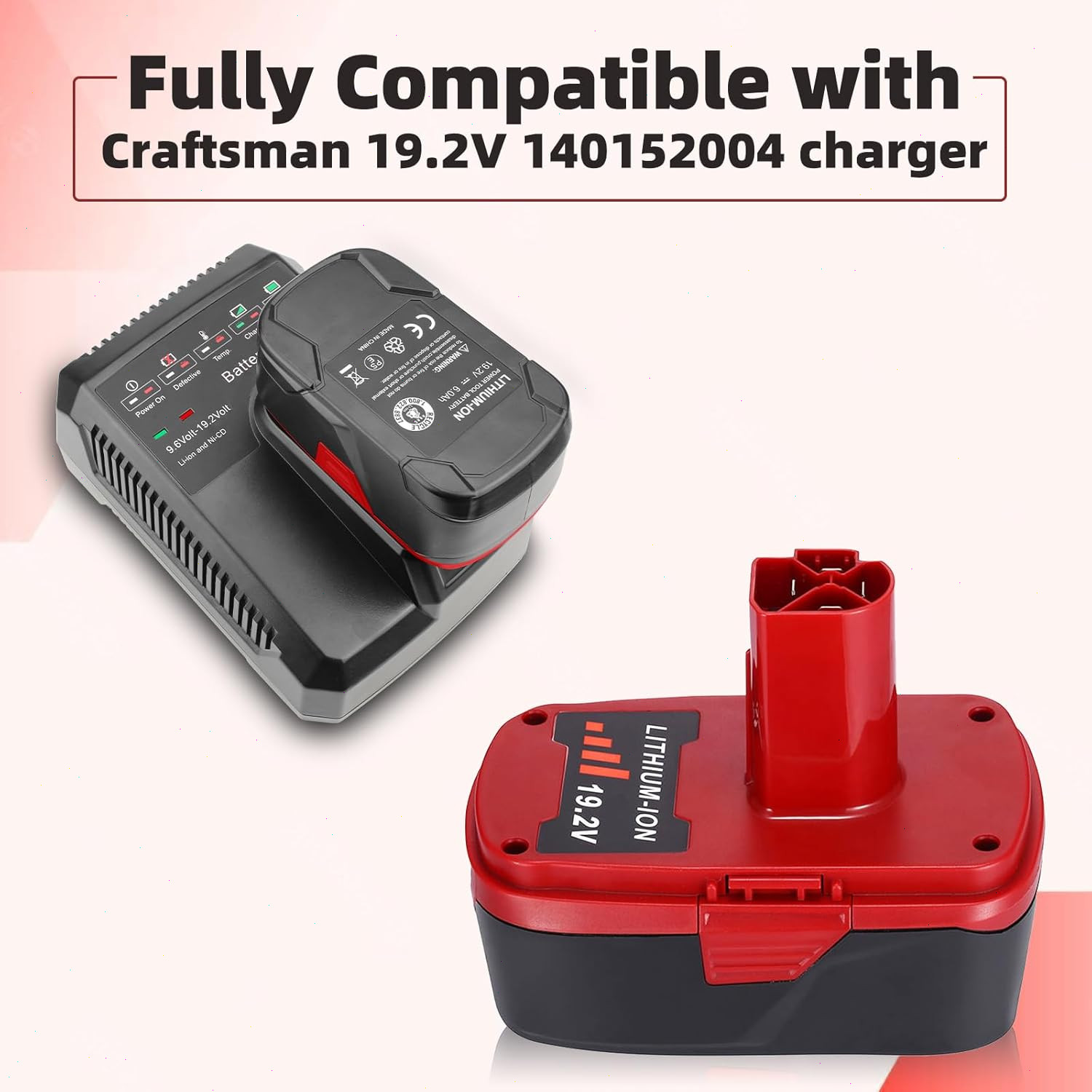 2Pack 19.2V 8.0Ah For Craftsman C3 DieHard Lithium-ion XCP Battery 11375 11570