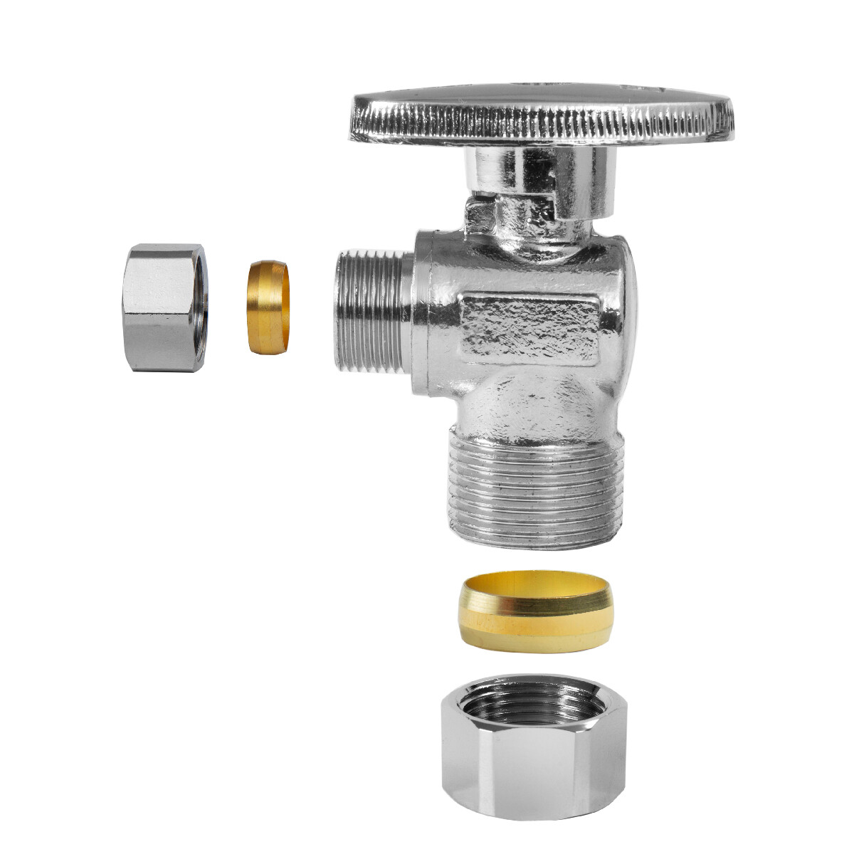 EFIELD 10PCS 5/8″ OD (1/2″ NOM) X 3/8″ OD 1/4TURN COMPRESSION ANGLE STOP VALVE