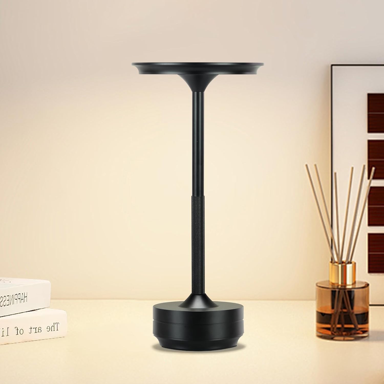 Cordless LED Touch Sensor Table Lamp Rechargeable Dimmable Bar Desk Night Light