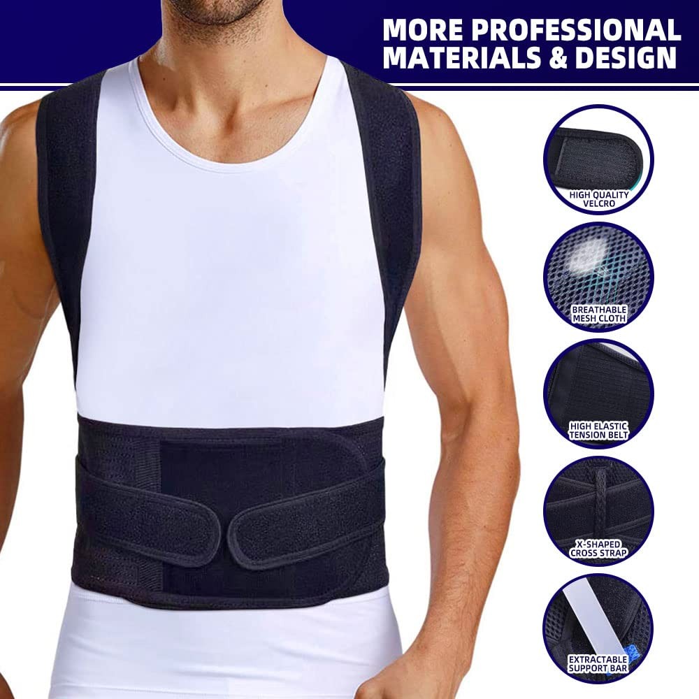Posture Corrector Back Brace for Men and Women, Version Lumbar Support for…